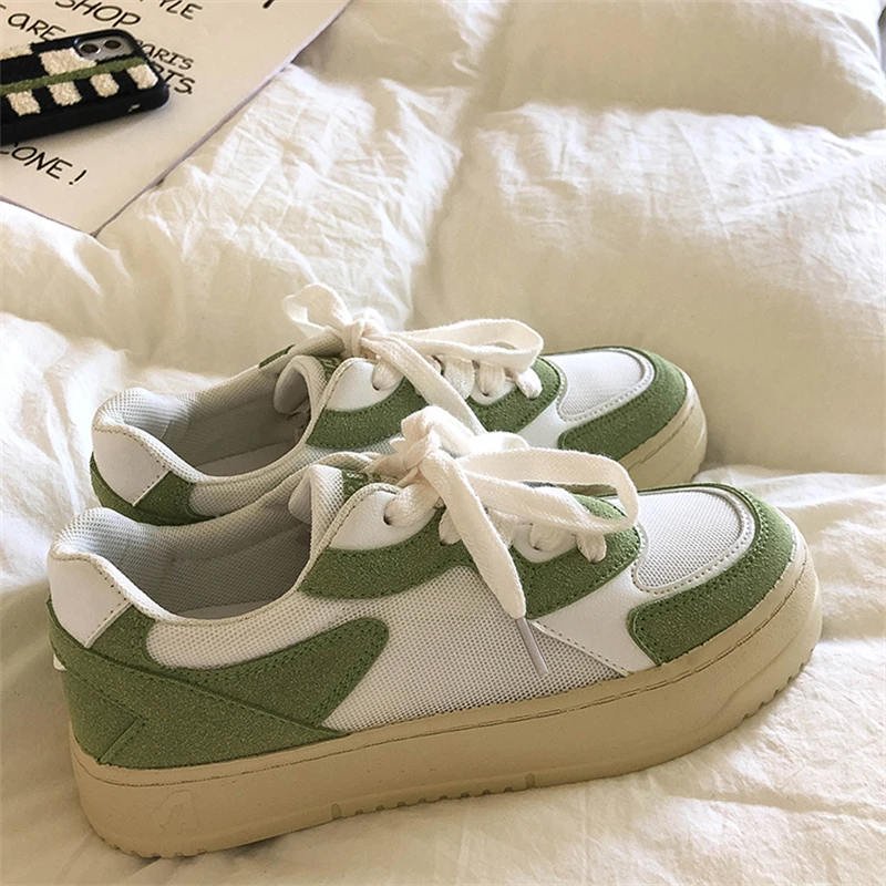 2022 White Platform Women's Sneakers Breathable Mesh Spring Autumn Lace Up Woman Flats Shoes Sneakers Female Vulcanized Shoes
2022 White Platform Women's Sneakers Breathable Mesh Spring Autumn Lace Up Woman Flats Shoes Sneakers Female Vulcanized Shoes