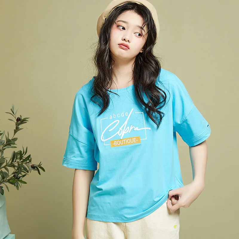 Summer Korean Style Loose Short-sleeved T-shirt Women's Fashion Pullover Casual Letter Printing Round Neck Women's T-shirt
Summer Korean Style Loose Short-sleeved T-shirt Women's Fashion Pullover Casual Letter Printing Round Neck Women's T-shirt