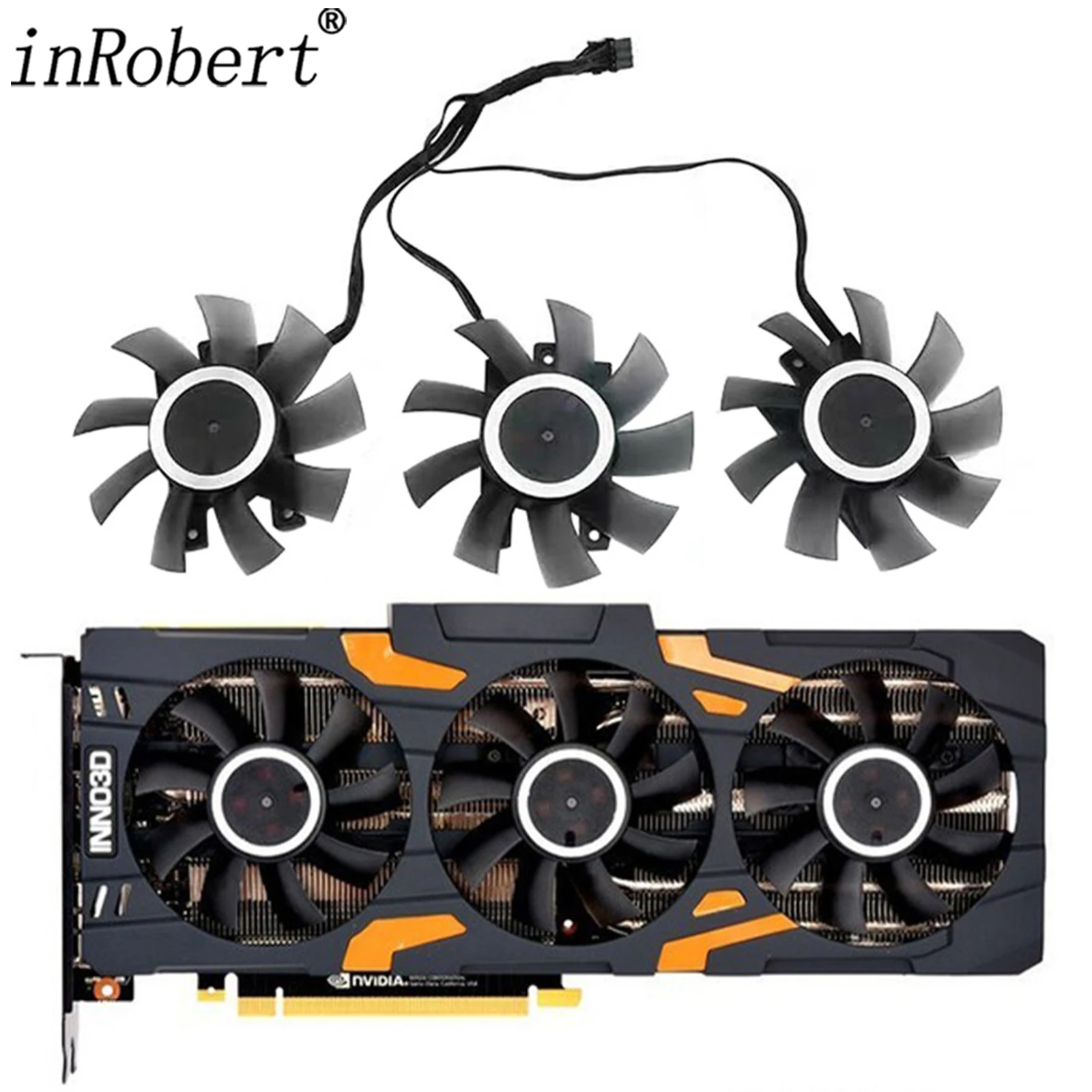 Охлаждающий вентилятор для видеокарты INNO3D GeForce RTX 2070S 2080 2080S 2080Ti OC X3 75 мм
Охлаждающий вентилятор для видеокарты INNO3D GeForce RTX 2070S 2080 2080S 2080Ti OC X3 75 мм