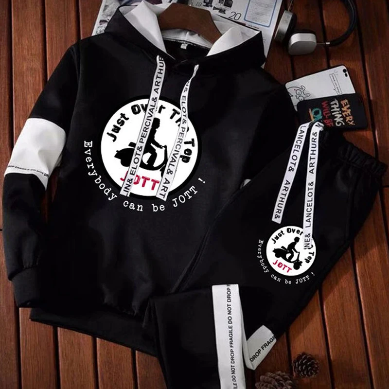 Men's Sweatshirt Set Letters Printed Tracksuit Hoodies+ Sweatpants 2PCS Outfit Man Hooded Pullover Jogger Spring Fall Streetwear
Men's Sweatshirt Set Letters Printed Tracksuit Hoodies+ Sweatpants 2PCS Outfit Man Hooded Pullover Jogger Spring Fall Streetwear