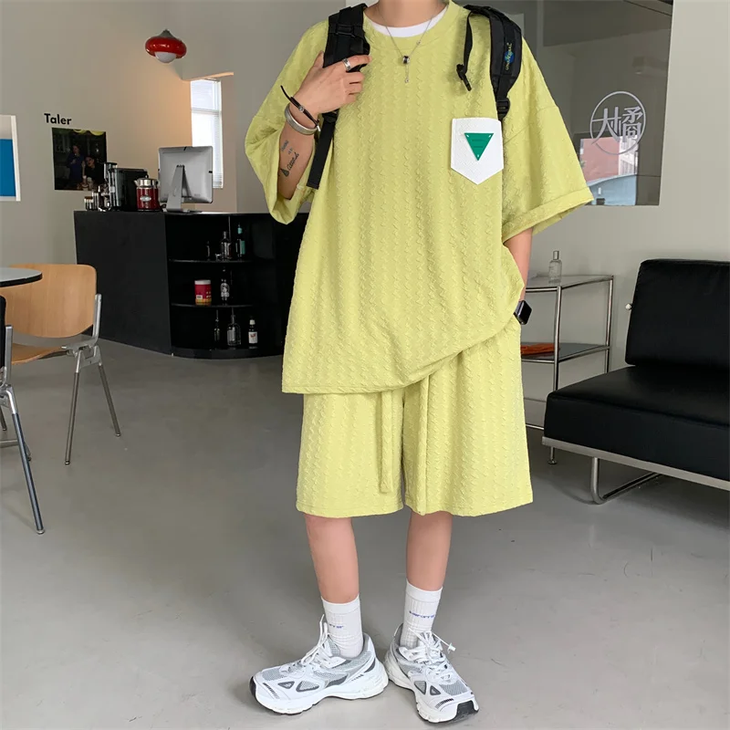 Summer short-sleeved suit anti-wrinkle quick-drying two-piece loose fashion short-sleeved shorts 2-piece set
Summer short-sleeved suit anti-wrinkle quick-drying two-piece loose fashion short-sleeved shorts 2-piece set