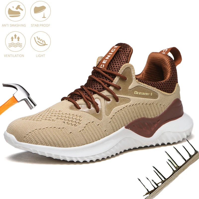 Fashion Men's Safety Shoes Steel Toe Cap Anti-puncture Anti-smashing Work Boots Lightweight Comfortable Protection Boots
Fashion Men's Safety Shoes Steel Toe Cap Anti-puncture Anti-smashing Work Boots Lightweight Comfortable Protection Boots