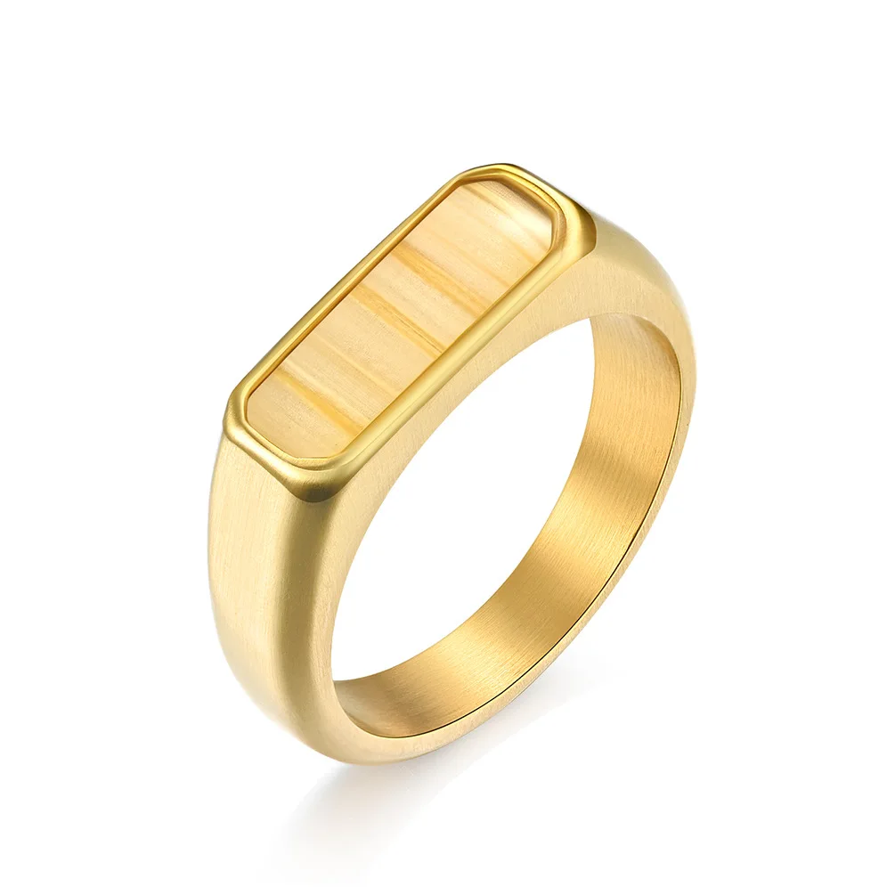 Titanium Steel Plated K Gold Wood Veneer Ring Men's and Women's Neuter Stainless Steel Finger Ring Trendy Jewelry
Titanium Steel Plated K Gold Wood Veneer Ring Men's and Women's Neuter Stainless Steel Finger Ring Trendy Jewelry