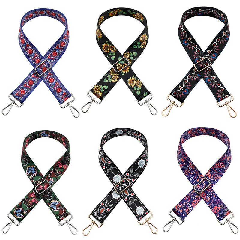 Adjustable Nylon Shoulder Bag Straps National Wind Handbag Chain Colored Bag Belts For Women Rainbow Replaceable Handbag Straps 
Adjustable Nylon Shoulder Bag Straps National Wind Handbag Chain Colored Bag Belts For Women Rainbow Replaceable Handbag Straps