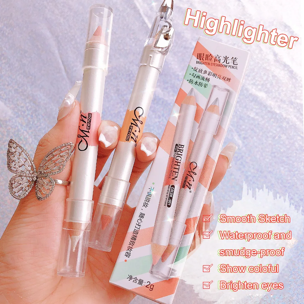 Double-Headed Eyeshadow Pencil Highlighter Pen Waterproof Long Lasting Glitter Eye Shadow Eyeliner Pen Eye for Women Makeup Tool
Double-Headed Eyeshadow Pencil Highlighter Pen Waterproof Long Lasting Glitter Eye Shadow Eyeliner Pen Eye for Women Makeup Tool