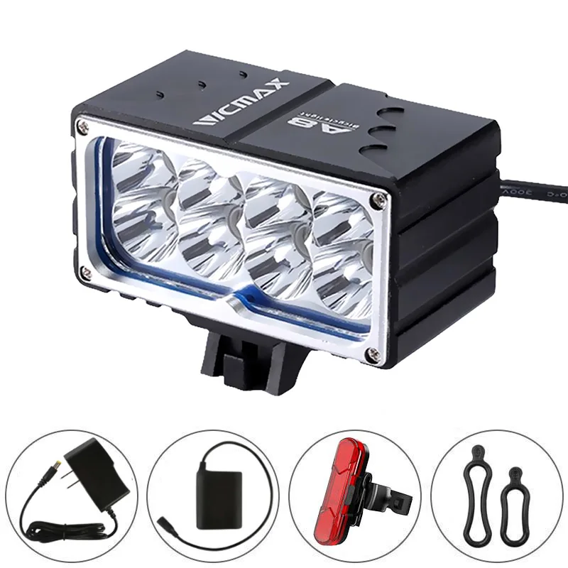 Bike Light Waterproof 7200 Lumen 13200mAh Rechargeable Lights LED Handlebar Lamp Bicycle Safety Flashlight Cycling Accessories
Bike Light Waterproof 7200 Lumen 13200mAh Rechargeable Lights LED Handlebar Lamp Bicycle Safety Flashlight Cycling Accessories