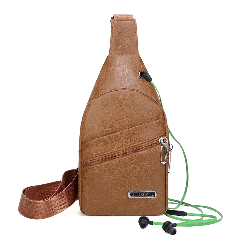 Men's Chest Pack Crossbody Bag Durable PU Leather Handbag Fashion New Solid Color Chest Bag Vintage Leisure Shoulder Business
Men's Chest Pack Crossbody Bag Durable PU Leather Handbag Fashion New Solid Color Chest Bag Vintage Leisure Shoulder Business