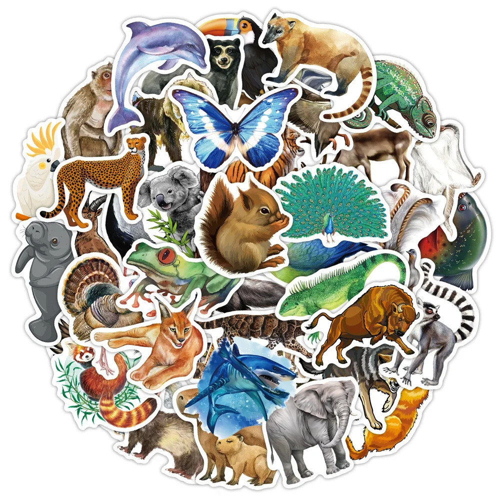 10/30/50pcs Realistic Nature Animal Series Graffiti Stickers For Kids Toys Luggage Laptop Ipad Skateboard Stickers Wholesale
10/30/50pcs Realistic Nature Animal Series Graffiti Stickers For Kids Toys Luggage Laptop Ipad Skateboard Stickers Wholesale