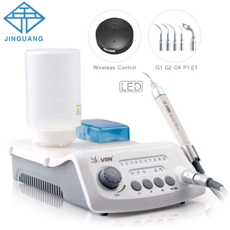 Wireless Control Dental Scaling Perio Endo Irrigation VRN-A8 Ultrasonic Scaler with LED Detachable Handpiece
Wireless Control Dental Scaling Perio Endo Irrigation VRN-A8 Ultrasonic Scaler with LED Detachable Handpiece