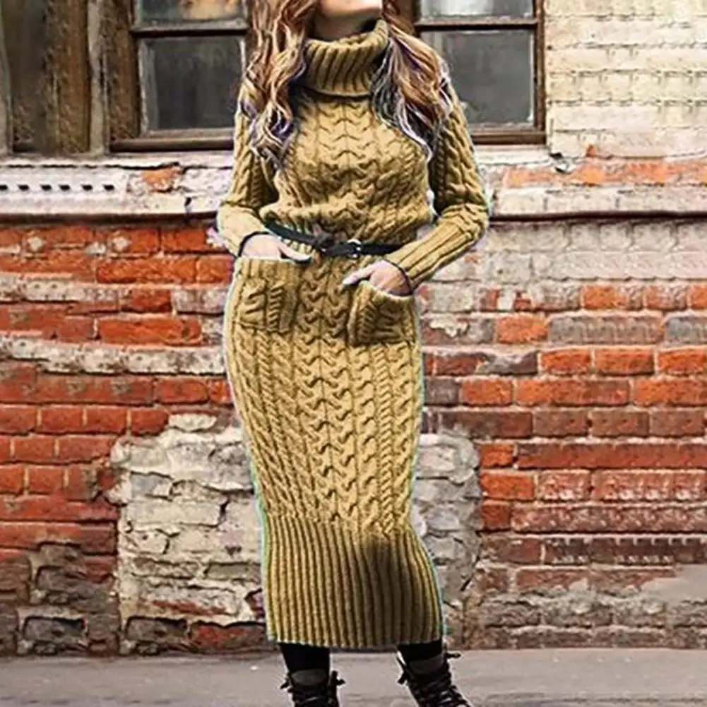 Lady Sweater Dress Chic Anti-shrink Pockets Bodycon Autumn Sweater Dress for Dating Winter Dress Winter Dress
Lady Sweater Dress Chic Anti-shrink Pockets Bodycon Autumn Sweater Dress for Dating Winter Dress Winter Dress
