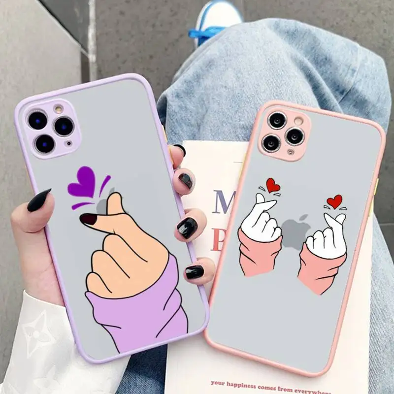 Love On The Finger Kpop Heart Phone Case for iPhone X XR XS 7 8 Plus 11 12 13 pro MAX 13mini Translucent Matte Shockproof Case
Love On The Finger Kpop Heart Phone Case for iPhone X XR XS 7 8 Plus 11 12 13 pro MAX 13mini Translucent Matte Shockproof Case