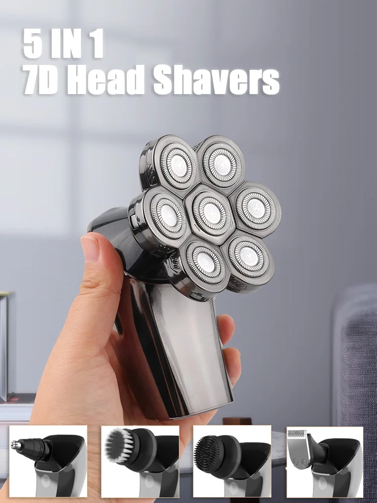 New 5-in-1 Shaver For Men 7D Independently 7 Cutter Floating Head Waterproof Electric Razor Multifunction Trimmer Dropshipping
New 5-in-1 Shaver For Men 7D Independently 7 Cutter Floating Head Waterproof Electric Razor Multifunction Trimmer Dropshipping