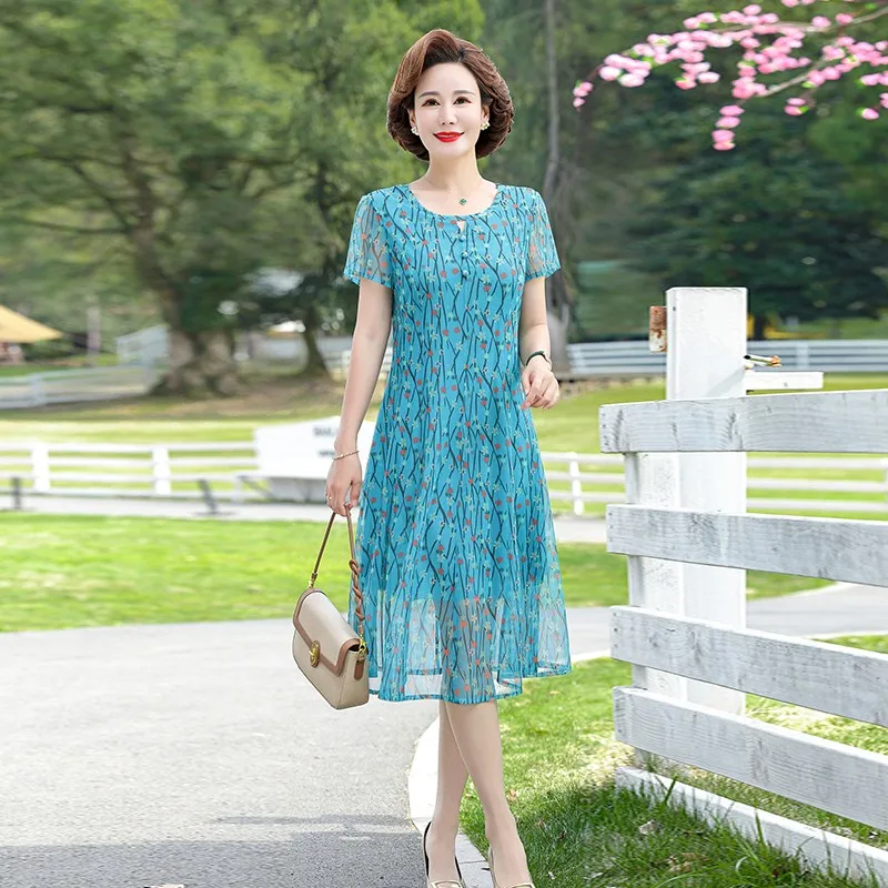 2023 Mesh Lace Printted Dress O-neck Elegant Casual A-line Short Sleeve Dresses Summer Women Korean Midi New Vestido
2023 Mesh Lace Printted Dress O-neck Elegant Casual A-line Short Sleeve Dresses Summer Women Korean Midi New Vestido