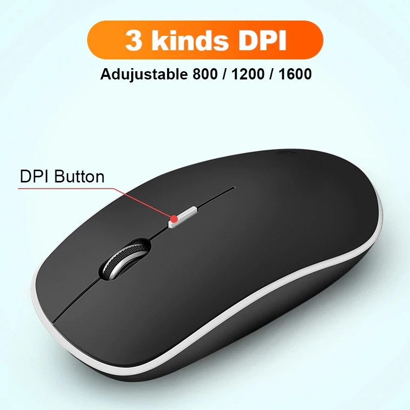 

2022 Trend Mouse Wireless Computer Mouse Ergonomic Silent Mice Mini PC Mause 2.4GHz USB Optical Mouse 1600DPI 4 buttons For Lapt