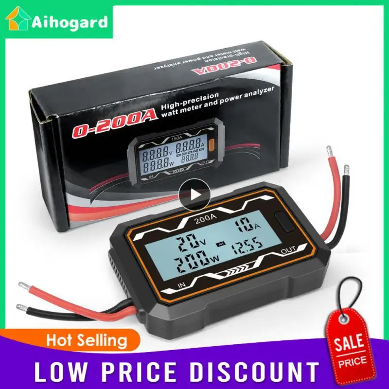 1~8PCS Electricity Wattmeter Power Meter 200A High Precision RC Watt Calculator And Power Analyzer Battery Tester Backlight LCD
1~8PCS Electricity Wattmeter Power Meter 200A High Precision RC Watt Calculator And Power Analyzer Battery Tester Backlight LCD