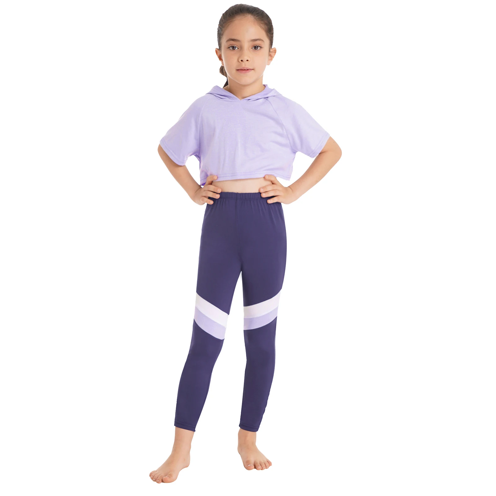 Children Girls Sports Suits Jogging Suit Yoga Fitness Outfit Short Sleeves Crop Top with Trouser Gym Running Pullover Sportswear
Children Girls Sports Suits Jogging Suit Yoga Fitness Outfit Short Sleeves Crop Top with Trouser Gym Running Pullover Sportswear
