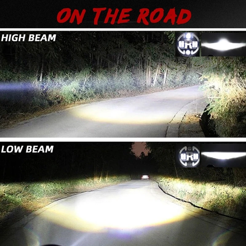 7 inch Car LED Headlight Light Turn Signal Lamp High Low Beam Working Light Spotlight Compatible with Wrangler Off-road
7 inch Car LED Headlight Light Turn Signal Lamp High Low Beam Working Light Spotlight Compatible with Wrangler Off-road