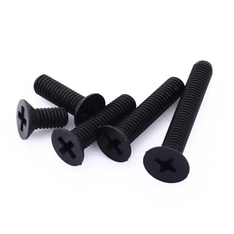 M2.5 M3 M4 M5 M6 Black Nylon Countersunk Head Screws Plastic Phillips Flat Machine Screw Length 5-40mm x 25/50/100pcs
M2.5 M3 M4 M5 M6 Black Nylon Countersunk Head Screws Plastic Phillips Flat Machine Screw Length 5-40mm x 25/50/100pcs