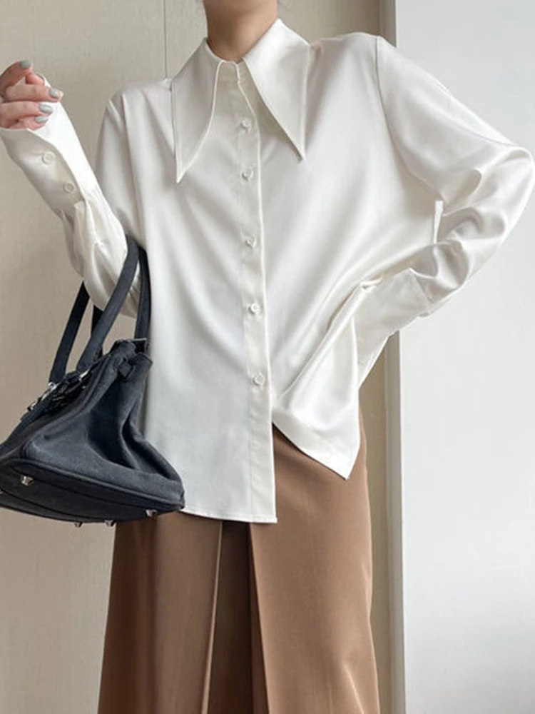 Zoki Korean Fashion Office Lady Harajuku White Shirt Oversize Loose Long Sleeve Buttons Women Blouse Casual All Match Tops New
Zoki Korean Fashion Office Lady Harajuku White Shirt Oversize Loose Long Sleeve Buttons Women Blouse Casual All Match Tops New