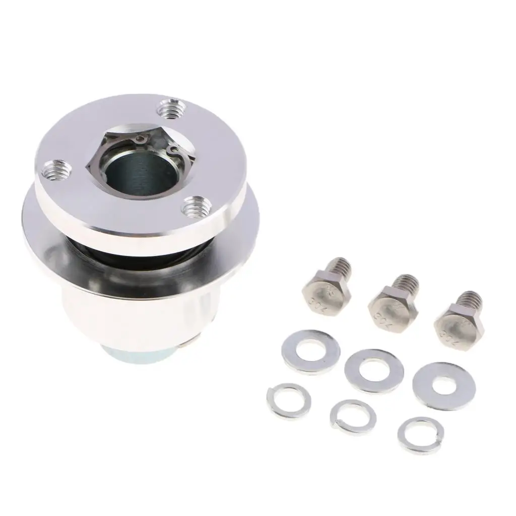 Aluminum 360° Steering Wheel Quick Release Disconnect 3 Hole Hub Racing 3/4" Bore Screws Kit Silver
Aluminum 360° Steering Wheel Quick Release Disconnect 3 Hole Hub Racing 3/4" Bore Screws Kit Silver