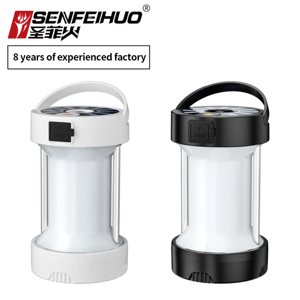 LED Camping Light Multifunctional Outdoor lamp T-ypec Rechargeable Magnet Solar Portable Lamp with Replaceable 18650 Battery
LED Camping Light Multifunctional Outdoor lamp T-ypec Rechargeable Magnet Solar Portable Lamp with Replaceable 18650 Battery