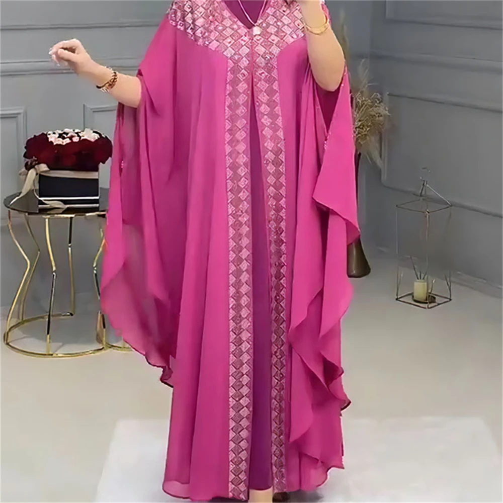 BubbleKiss Women Dress Chiffon O-Neck Long Sleeve Caftan Muslim Lady Robe Party Ramadan Femme Long Dress
BubbleKiss Women Dress Chiffon O-Neck Long Sleeve Caftan Muslim Lady Robe Party Ramadan Femme Long Dress