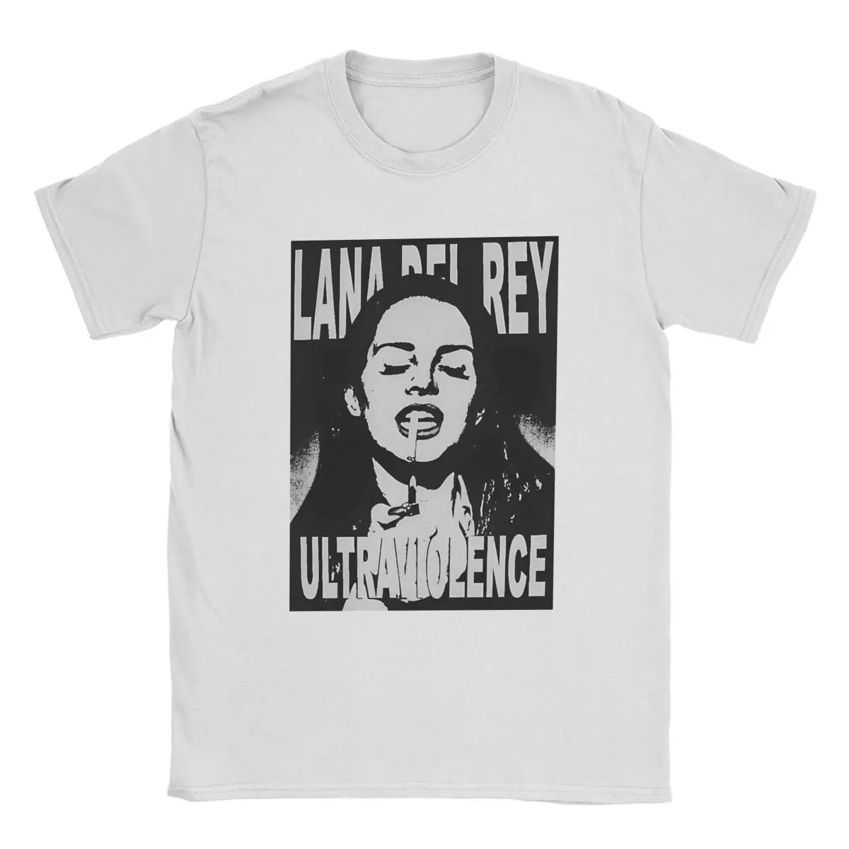 Черно-белая футболка Ultraviolence Ray мужские хлопковые футболки с круглым вырезом