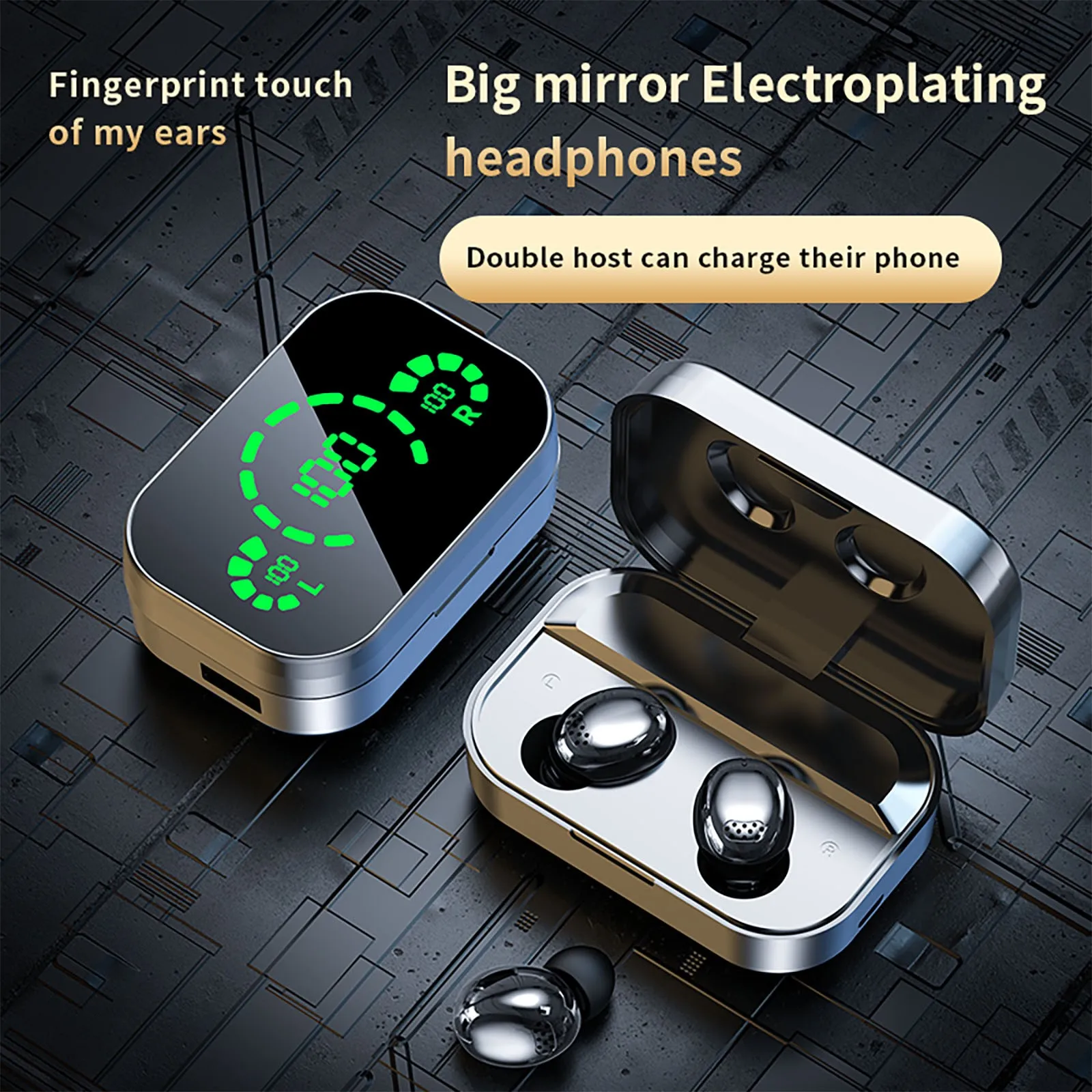 Беспроводные Bluetooth наушники-вкладыши, светодиодный онаушники со светодиодным цифровым дисплеем и зарядным устройством, шумоподавление, тя...
Беспроводные Bluetooth наушники-вкладыши, светодиодный онаушники со светодиодным цифровым дисплеем и зарядным устройством, шумоподавление, тя...