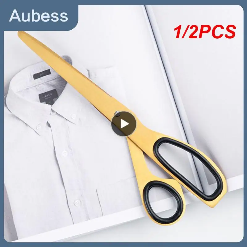 1/2PCS Golden Scissors Household Cutting Tools Office Ribbon-cutting Scissors Asymmetry Fabric Dressmaking Cutter Tailor Shear
1/2PCS Golden Scissors Household Cutting Tools Office Ribbon-cutting Scissors Asymmetry Fabric Dressmaking Cutter Tailor Shear