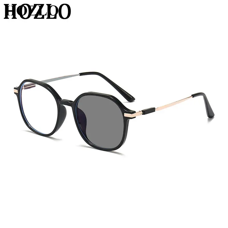 

Women Photochromic Hyperopia Sunglasses Men Polygon Shield Farsighted Eyeglasses Travel Drive Fishing Reading Dark Glasses 0~+4