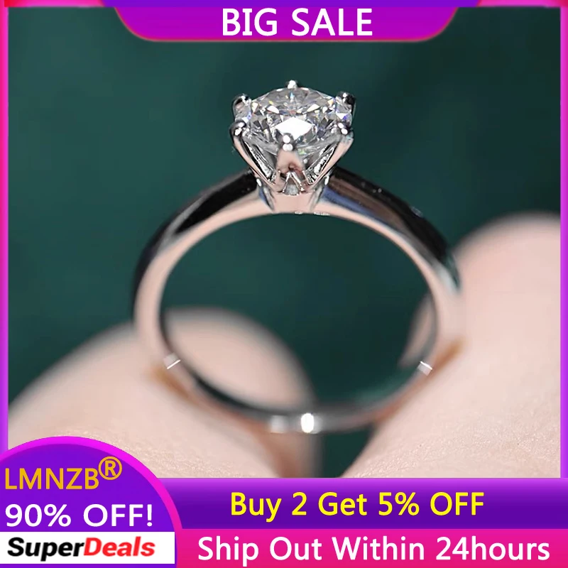 With Credentials Luxury White Gold Color Rings for Women Round 1.0ct CZ Zircon Wedding Band Engagement Bridal Jewelry Gift R018
With Credentials Luxury White Gold Color Rings for Women Round 1.0ct CZ Zircon Wedding Band Engagement Bridal Jewelry Gift R018