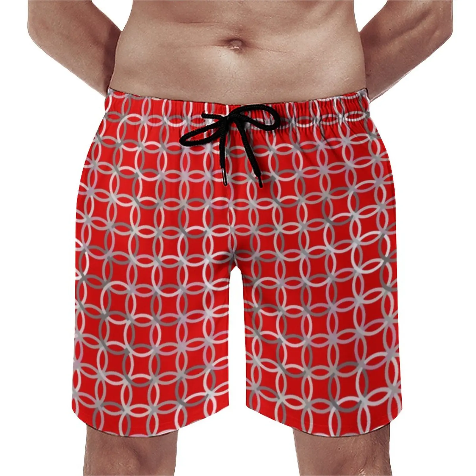 Summer Gym Shorts Red Modern Circles Sportswear Mid-Century Design Beach Short Pants Funny Quick Dry Swim Trunks Plus Size 3XL
Summer Gym Shorts Red Modern Circles Sportswear Mid-Century Design Beach Short Pants Funny Quick Dry Swim Trunks Plus Size 3XL