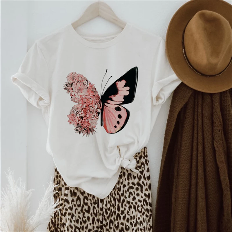 Women Feather Butterfly Cartoon Camisas Mujer Clothes Lady T-shirts Top Womens T Shirt Ladies Graphic Female Tee T-Shirt Women
Women Feather Butterfly Cartoon Camisas Mujer Clothes Lady T-shirts Top Womens T Shirt Ladies Graphic Female Tee T-Shirt Women