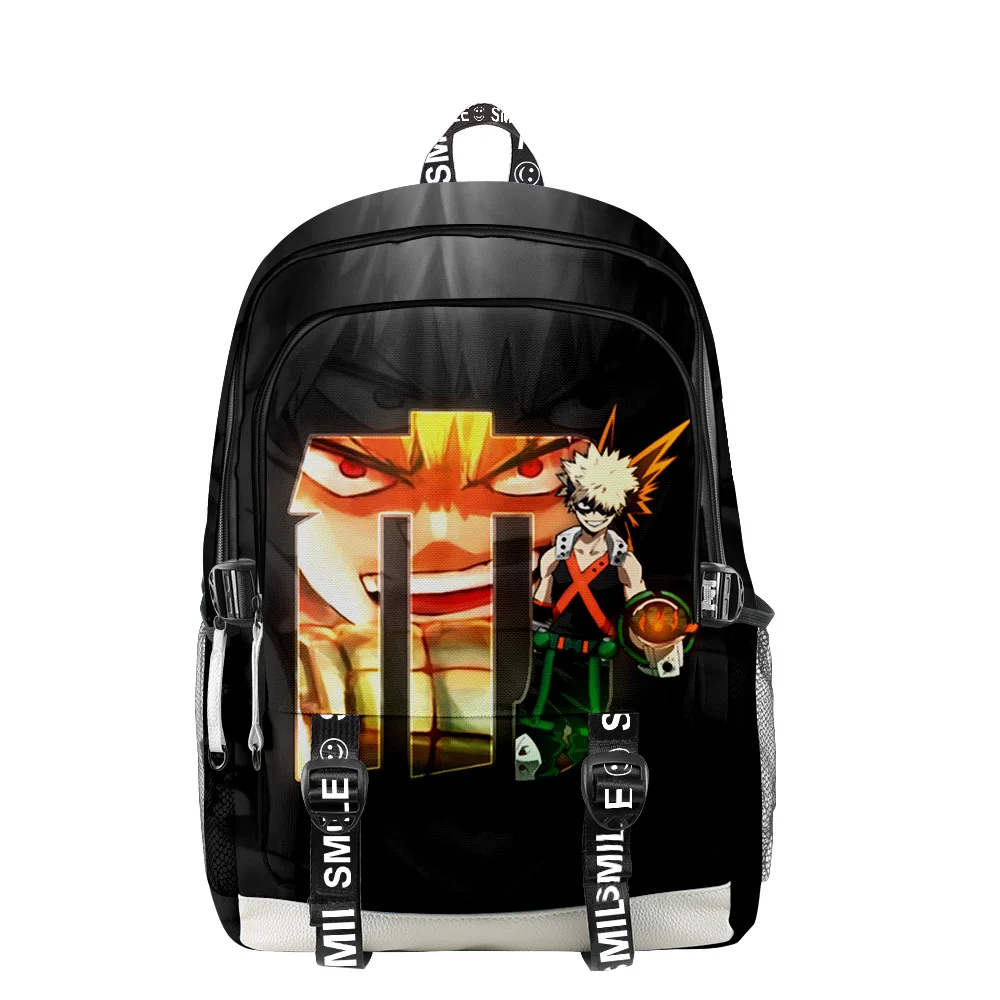 

Japan Anime My Hero Academia Boys Girls Backpack Women Men Bakugou Katsuki Cartoon Large Capacity Students Schoolbag Laptop Bag