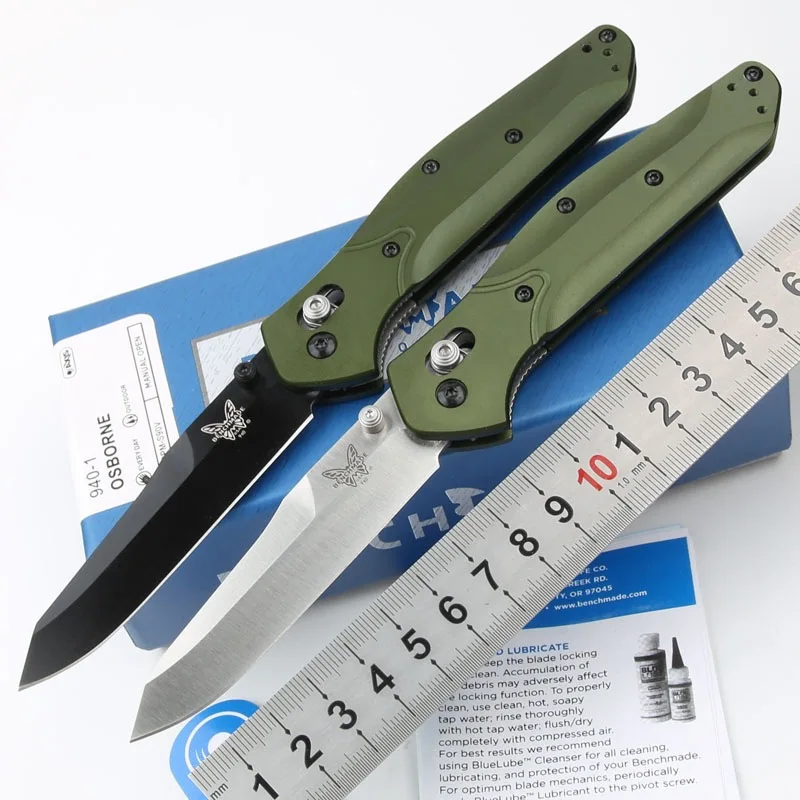 Aluminum Handle Benchmade 940SBK Folding Knife S30V Outdoor Wilderness Survival Self-defense Military Pocket Knives EDC Tool
Aluminum Handle Benchmade 940SBK Folding Knife S30V Outdoor Wilderness Survival Self-defense Military Pocket Knives EDC Tool
