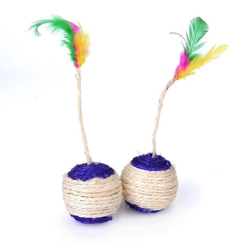 Cat Toy Pet Cat Sisal Scratching Ball Training Interactive Toy for Kitten Pet Cat Supplies Funny Play Feather Toy cat accessorie
Cat Toy Pet Cat Sisal Scratching Ball Training Interactive Toy for Kitten Pet Cat Supplies Funny Play Feather Toy cat accessorie