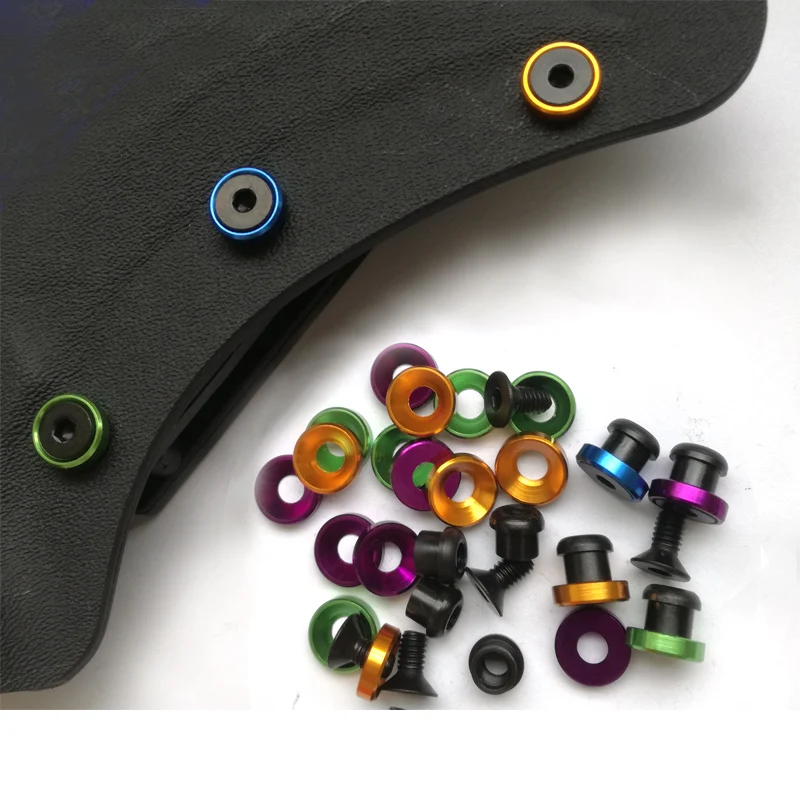 20pcs 3.7mm colorful Chicago stainless steel screws kydex screws for 2.0mm(0.08") -2.3mm Kydex plank of knife scabbard Holster
20pcs 3.7mm colorful Chicago stainless steel screws kydex screws for 2.0mm(0.08") -2.3mm Kydex plank of knife scabbard Holster