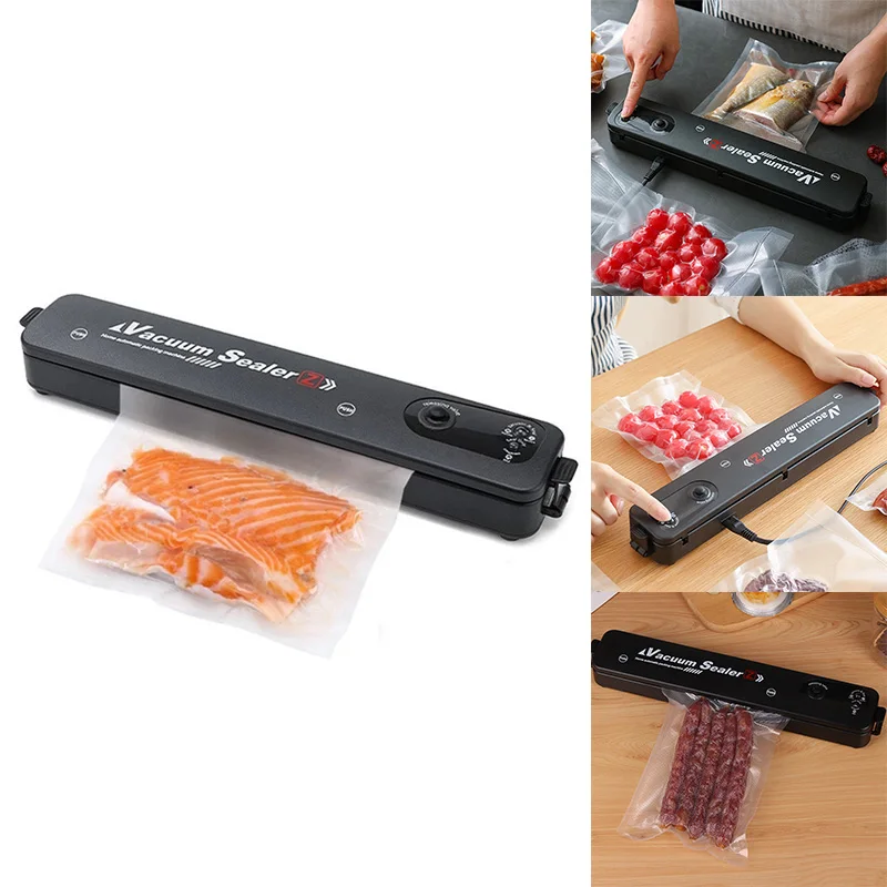 HOT-Vacuum Sealer Packaging Machine Film Sealer Vacuum Packer Household Food Vacuum Sealer Including 10Pcs Bags
HOT-Vacuum Sealer Packaging Machine Film Sealer Vacuum Packer Household Food Vacuum Sealer Including 10Pcs Bags