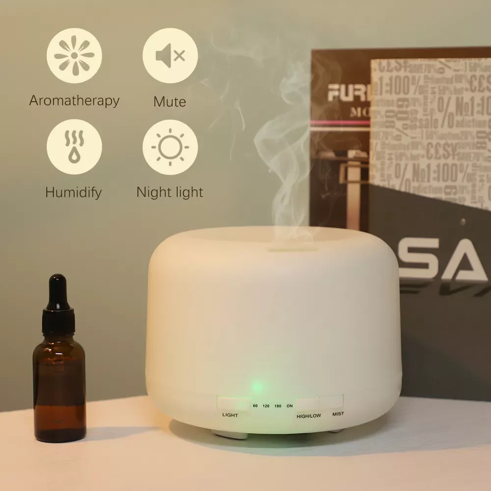 500ML Aroma Diffuser Air Humidifier Ultrasonic Cool Mist Maker Fogger 7 Colors LED Aromatherapy Essential Oil Diffuser
500ML Aroma Diffuser Air Humidifier Ultrasonic Cool Mist Maker Fogger 7 Colors LED Aromatherapy Essential Oil Diffuser