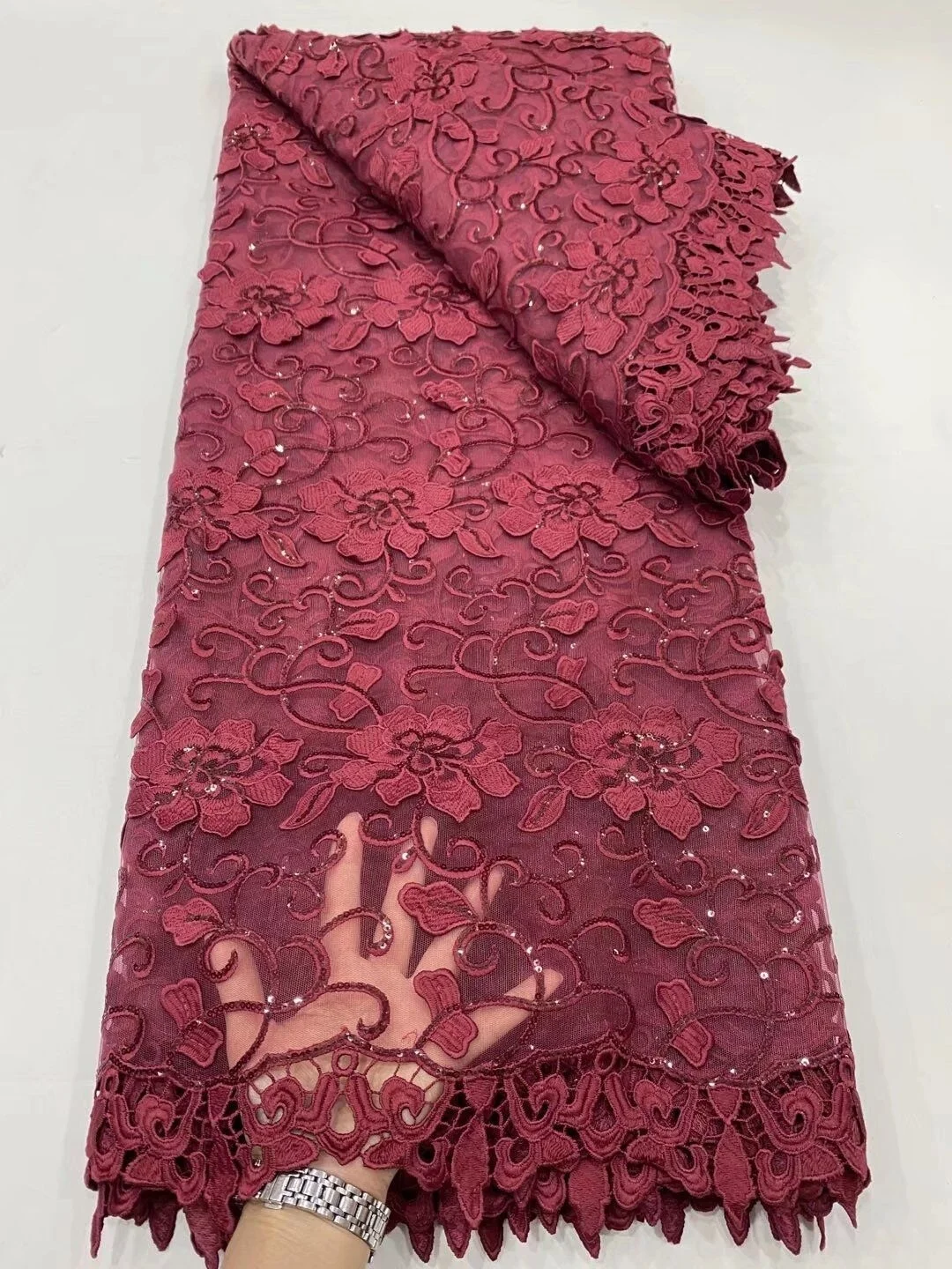 Wine African Tulle Lace Fabric 2022 Nigerian High Quality Lace French Tulle Wedding Lace Fabric With Sequins Pearls
Wine African Tulle Lace Fabric 2022 Nigerian High Quality Lace French Tulle Wedding Lace Fabric With Sequins Pearls