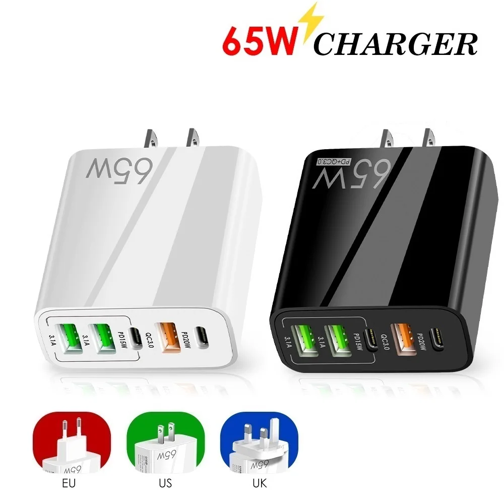 100pcs/lot 65W 5Ports PD Type c Wall Charger Fast Charging USB-C Power Adapter Eu US UK Adapters For Iphone 12 13 Ipad samsung
100pcs/lot 65W 5Ports PD Type c Wall Charger Fast Charging USB-C Power Adapter Eu US UK Adapters For Iphone 12 13 Ipad samsung