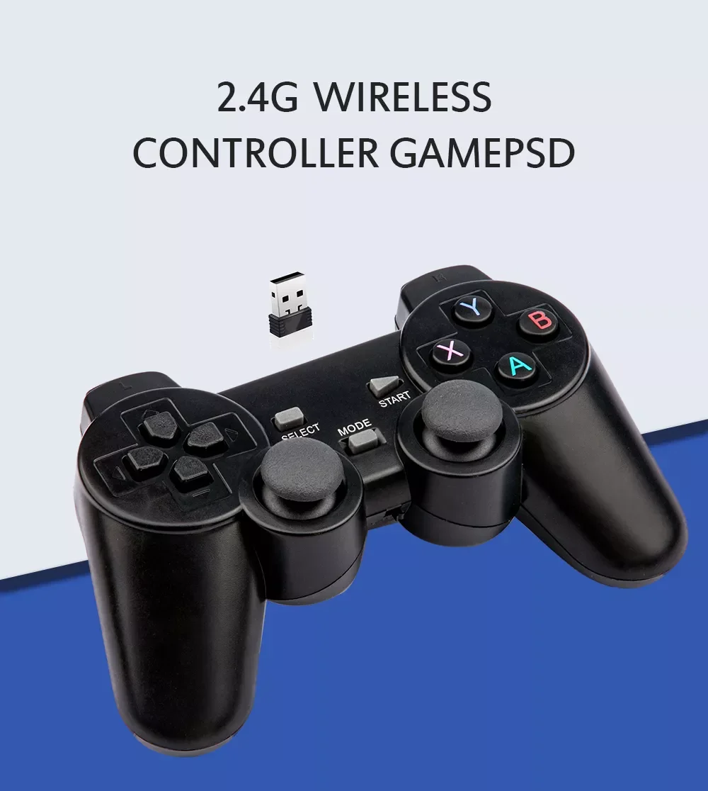Gamepad 2pcs/set 2.4G Wireless Game Controller With USB Adapter For Video Game Console With 360° Joystick For PC Laptop TV
Gamepad 2pcs/set 2.4G Wireless Game Controller With USB Adapter For Video Game Console With 360° Joystick For PC Laptop TV