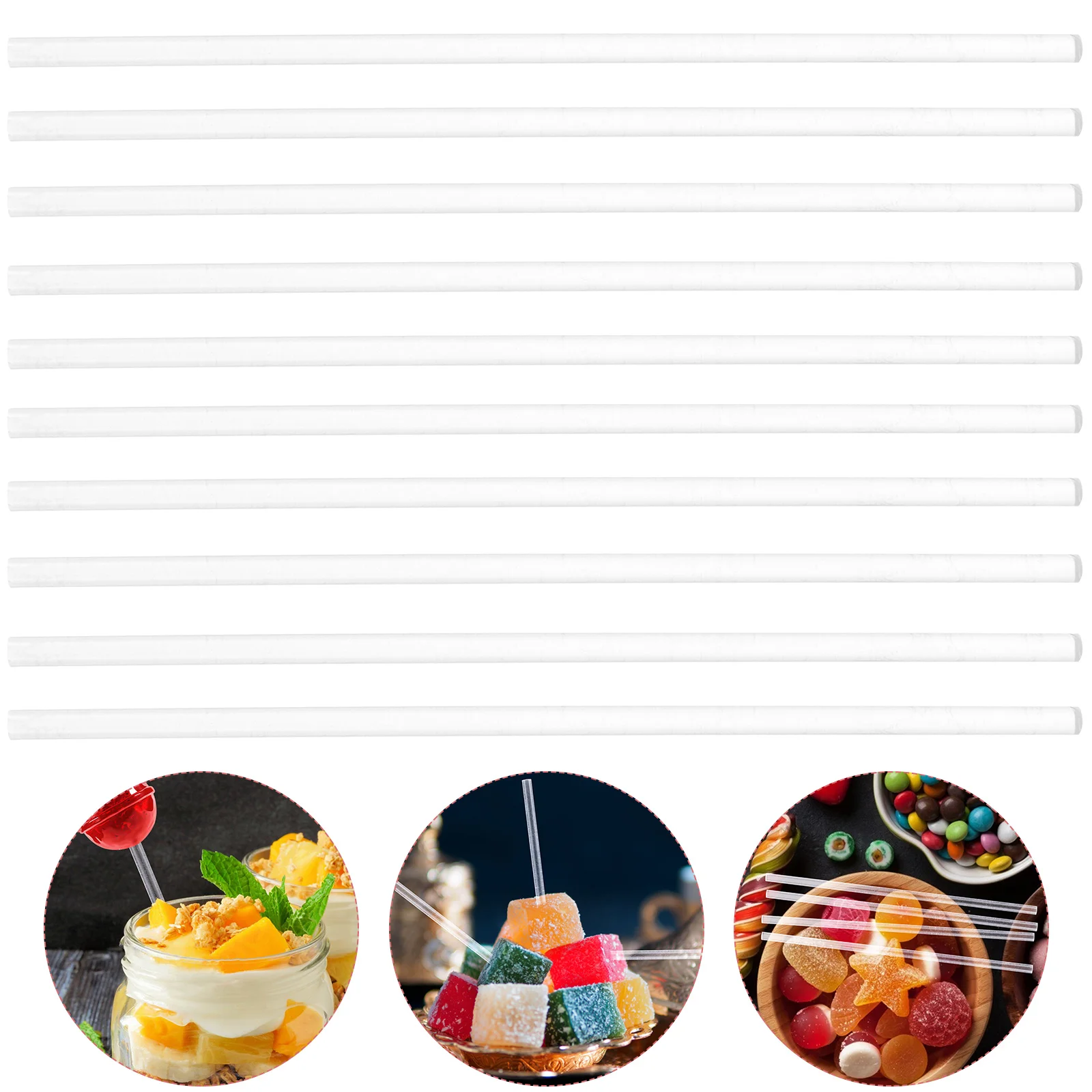 100 Pcs Baked Candy Bars Cookie Decorating Chocolate Sugar DIY Tools Acrylic Sticks Material Manual Stirring Rod Lollipop
100 Pcs Baked Candy Bars Cookie Decorating Chocolate Sugar DIY Tools Acrylic Sticks Material Manual Stirring Rod Lollipop