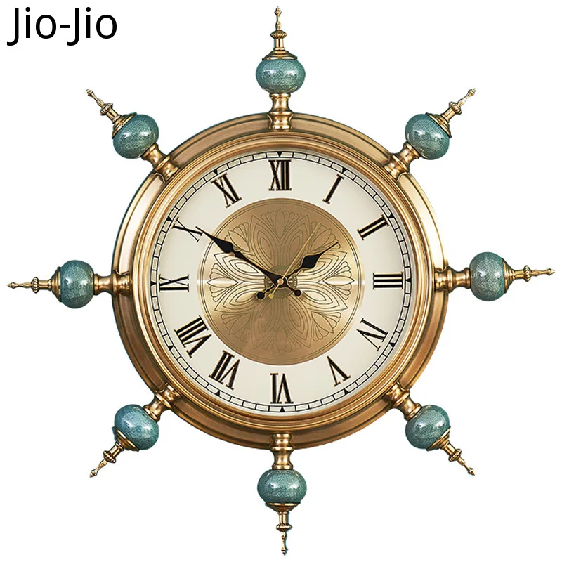 Creative Retro Large Ceramic Wall Clock Metal Luxury Clocks Wall Copper Plated Home Decor Watch Silent Modern Watch Wall Decor
Creative Retro Large Ceramic Wall Clock Metal Luxury Clocks Wall Copper Plated Home Decor Watch Silent Modern Watch Wall Decor