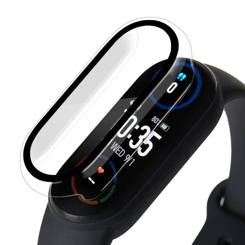 Защитный чехол для экрана + 3D Защитная пленка Xiaomi Mi Band 6 5 4 3 полное покрытие защита