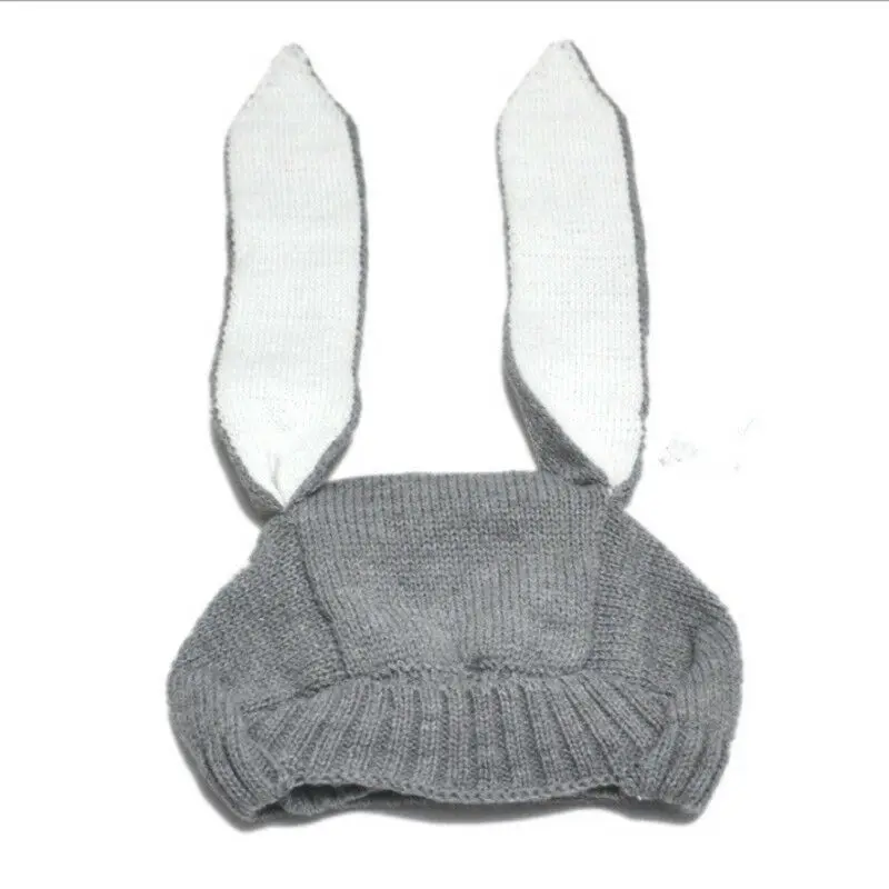 

Knitted Infant Toddler Cap Girl Boy Accessories Photography Props Autumn Winter 1Pcs Baby Kids Rabbit Ears Hat Babies Bonnet Hat