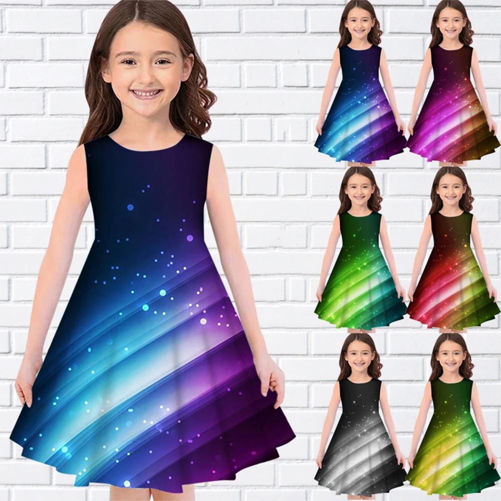 Cute Princess Dress Print Summer Sleeveless Girl Dress Casual O-Neck Long Dress Trend Girls Dresses For Eid Fashion Girl Clothes
Cute Princess Dress Print Summer Sleeveless Girl Dress Casual O-Neck Long Dress Trend Girls Dresses For Eid Fashion Girl Clothes