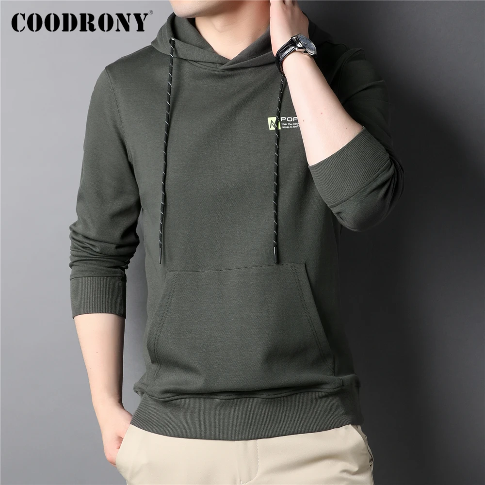 

COODRONY Brand Cotton Hoodie Men Fashion Streetwear Hooded Sweatshirts Pocket Autumn Winter New Arrivals Casual Clothing Z7015