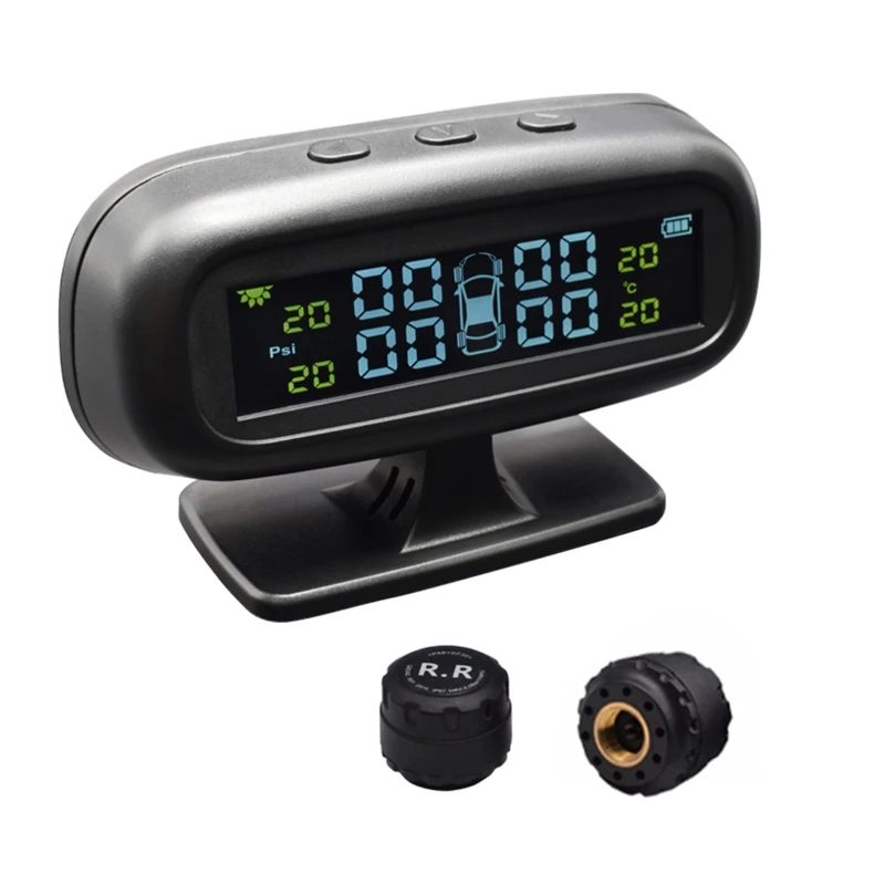 Solar Power Digital TPMS Wireless Car Tyre Pressure Monitor Monitoring System Digital LCD Display Auto Security Alarm Pressure
Solar Power Digital TPMS Wireless Car Tyre Pressure Monitor Monitoring System Digital LCD Display Auto Security Alarm Pressure