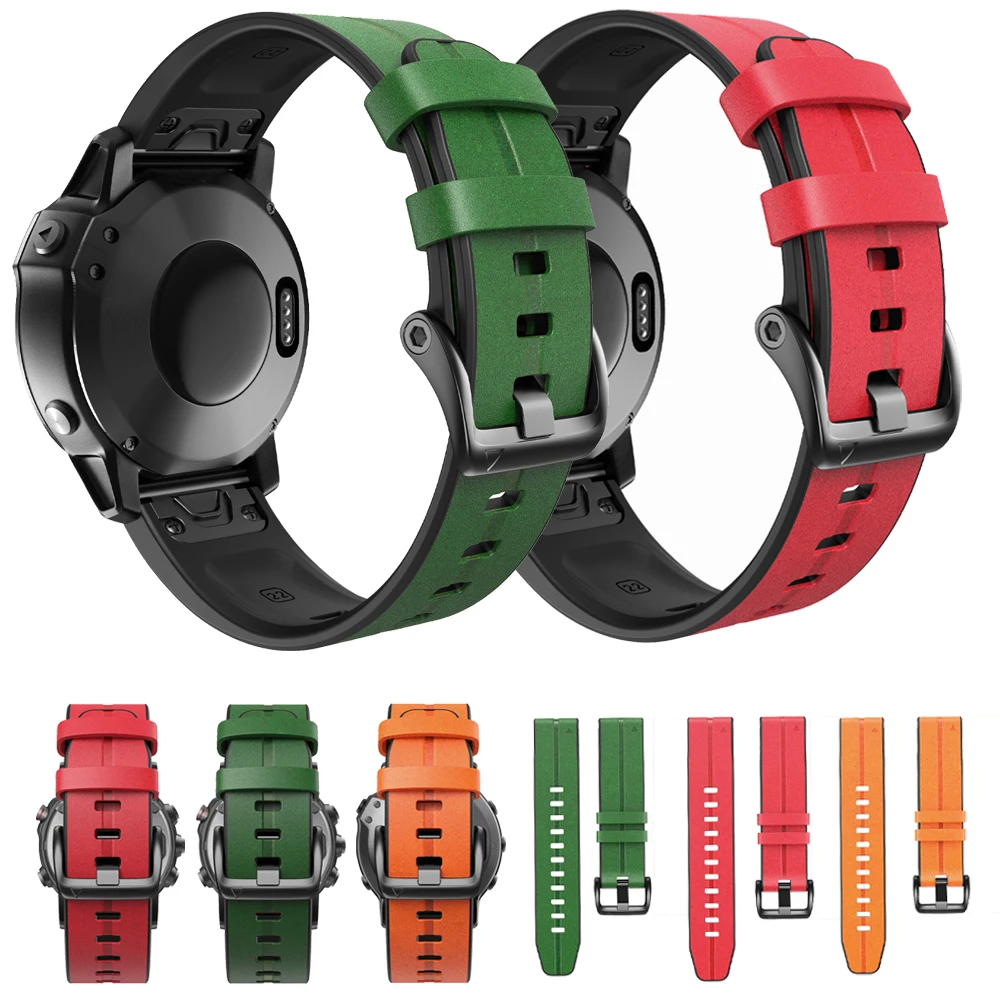 Genuine Leather Strap For Garmin Quatix 7X 6 5 3 Solar Edition Bands Bracelet instinct 2 MARQ/Epix/Enduro 22/26mm Quick Fit Belt
Genuine Leather Strap For Garmin Quatix 7X 6 5 3 Solar Edition Bands Bracelet instinct 2 MARQ/Epix/Enduro 22/26mm Quick Fit Belt